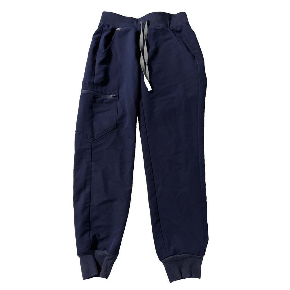 Figs Women's Size XXS Petite Navy High Waisted‎ Zamora Scrub Pants